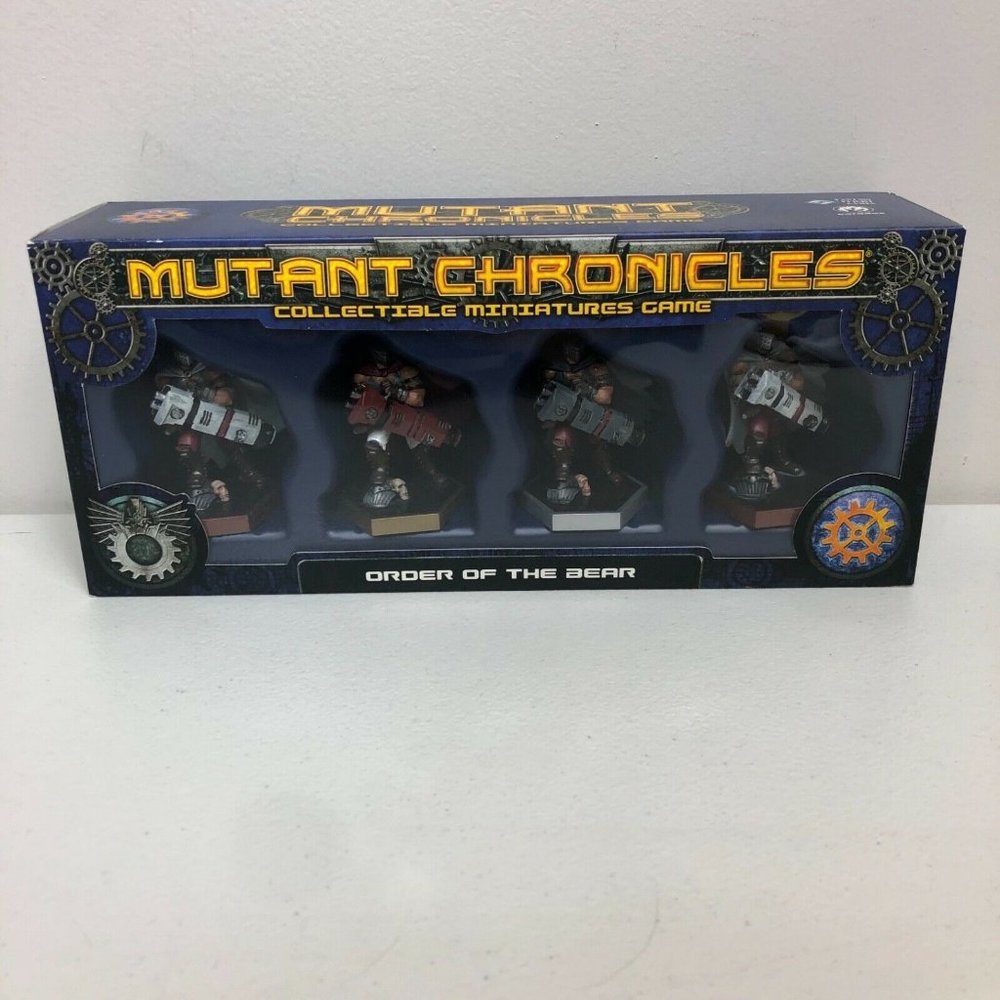 Mutant Chronicles Order of the Bear Sculpted Painted Figures Fantasy Flight Game